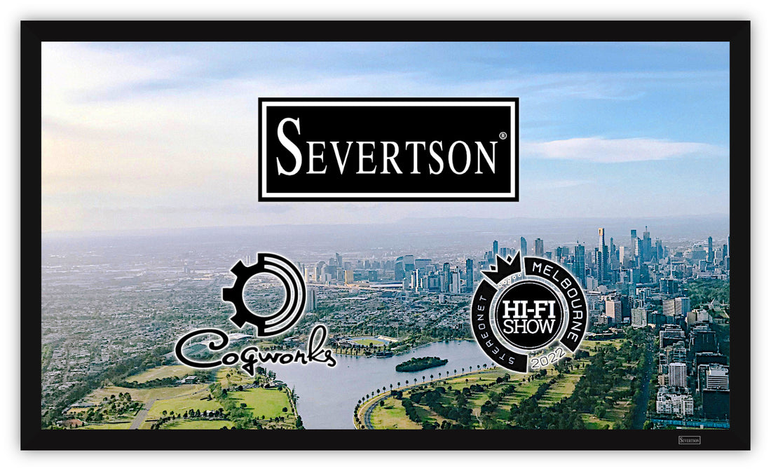 Cogworks Utilizes 208-Inch Severtson  SAT-4K Screen for 2022 Hi-Fi Show Exhibit