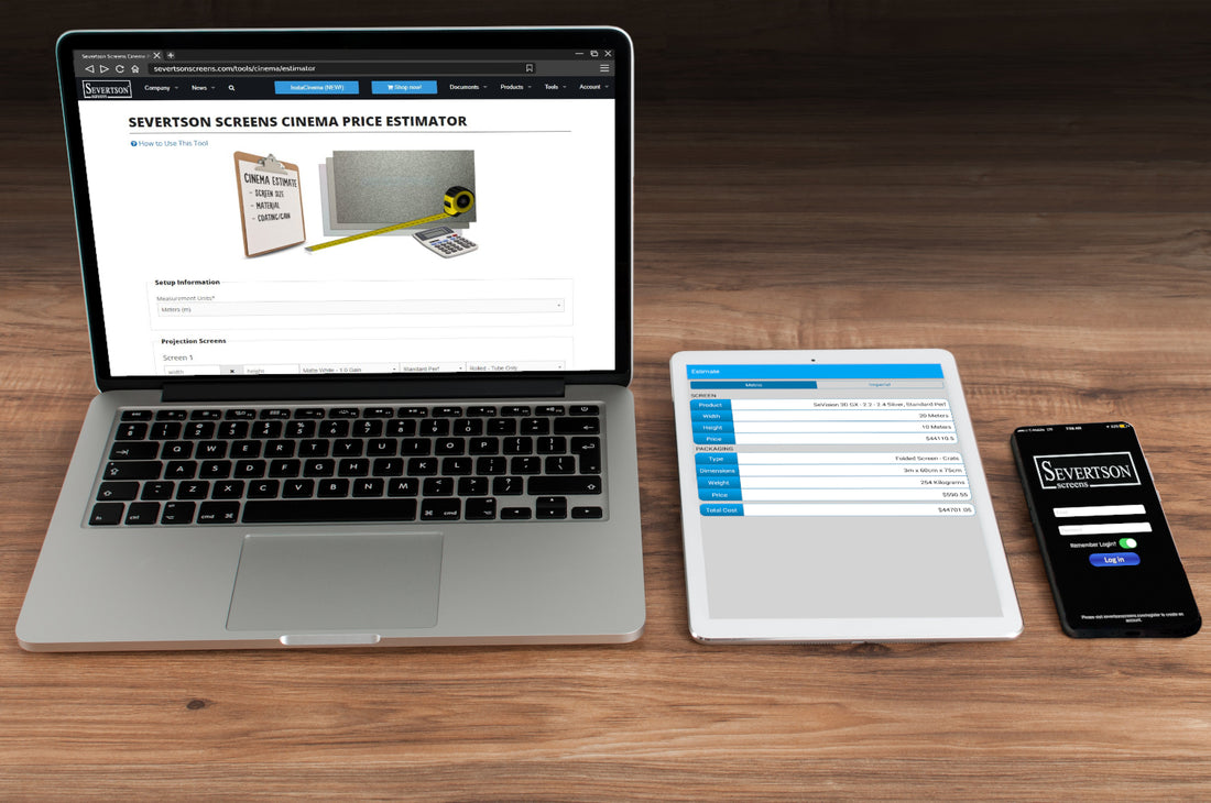 Severtson Showcases Cinema Screen “Price Estimator” at CinemaCon 2024