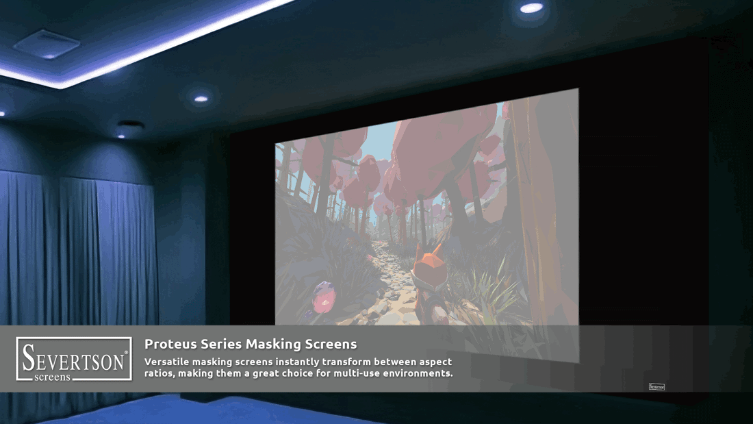Severtson Promotes New Proteus Series Masking System Projection Screens During CEDIA Expo 2025