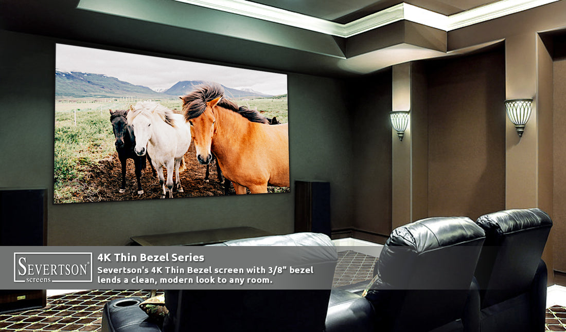 Severtson Showcases 4K Thin/Zero Bezel Fixed Frame Projection Screen Solutions at CEDIA Expo 2019