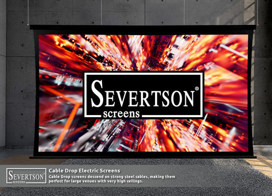 Severtson Screens Promotes Cable Drop Series of Motorized Projection Screens During CEDIA Expo 2026