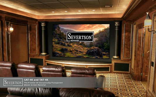 Severtson Promotes Popular 4K 3/8-Inch Thin Bezel & SAT-4K/TAT-4K Projection Screens at InfoComm 2024
