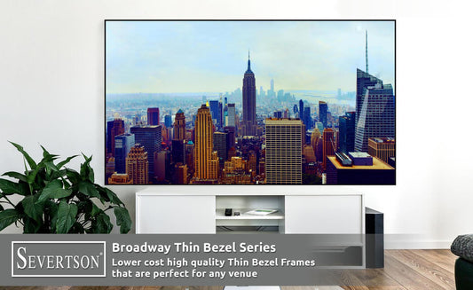 Severtson Promotes New Broadway Series Thin Bezel Fixed Frame Projection Screen Solutions at CEDIA Expo 2026