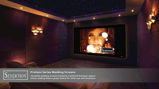 Severtson Promotes New Proteus Series Masking System Projection Screens During 2024 CEDIA Expo