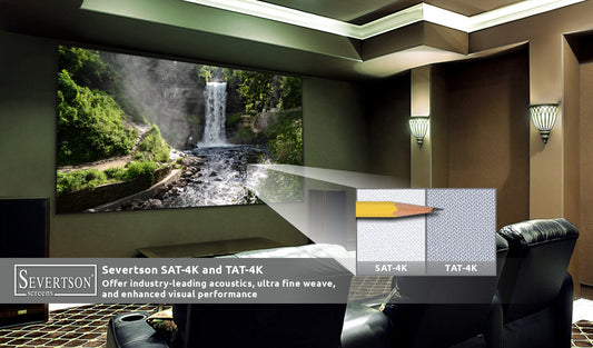Severtson Screens Showcases Popular SAT-4K & TAT-4K Projection Screens at InfoComm 2022