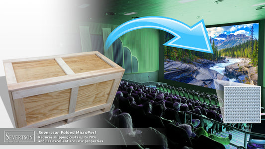 Severtson Exhibits Popular Options for Folded Cinema Projection Screens at 2021 CinemaCon