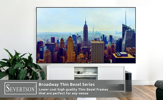 Severtson Launches Broadway Thin Bezel Series Fixed Frame Projection Screens During CEDIA Expo 2022