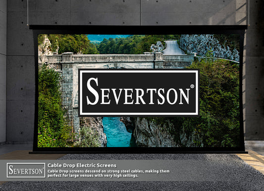 Severtson Screens Showcases New Cable Drop Series of Motorized Projection Screens During CEDIA Expo 2022