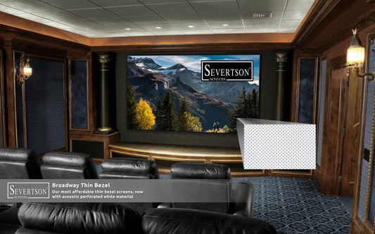 Severtson Features New Broadway Series Thin Bezel Fixed Frame Projection Screen Solutions at 2023 CEDIA Expo
