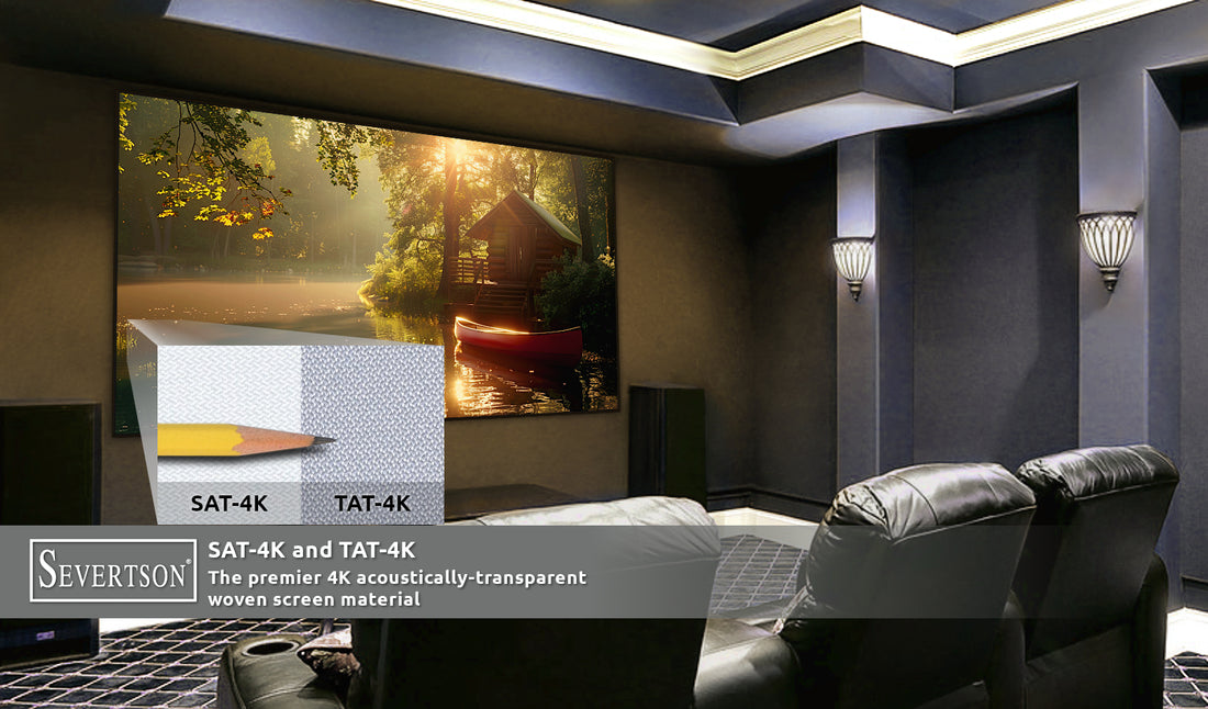 Severtson Promotes Popular 4K 3/8-Inch Thin Bezel & SAT-4K/TAT-4K Projection Screens at 2024 CEDIA Expo