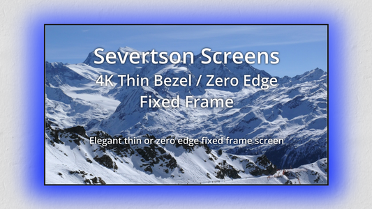Severtson Screens Launches 4K Thin/Zero Bezel Fixed Frame Projection Screen Solutions at 2016 InfoComm