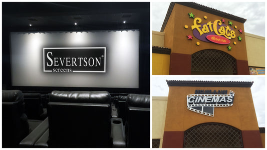 Severtson Supplies FatCats with Multiple Custom Cinema Projection Screens in New Arizona Location