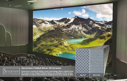 Severtson Exhibits Popular Options for Folded Cinema Projection Screens During CineEurope 2019