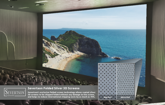 Severtson Exhibits Popular Options for Folded Cinema Projection Screens During ShowSouth 2019
