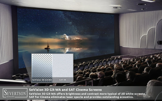Severtson Screens Showcases Next Generation SAT-4K Cinema Screens & New Enhanced Cinema Screen Coating Dubai MENA Cinema Forum 2019