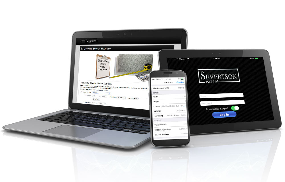 Severtson Screens Launches Dealer “Price Estimator” on Website & App for Smartphone Devices; Featured at 2015 CineEurope