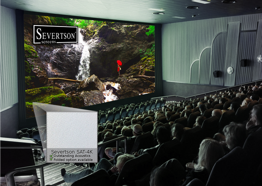 Severtson Screens Talks Folded SAT-4K & Microperf Acoustically Transparent Projection Cinema Screens at CineAsia 2016