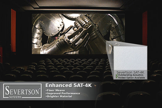 Severtson Screens Brings Next Generation Folded SAT-4K Acoustically Transparent Cinema Screen to CinemaCon 2019