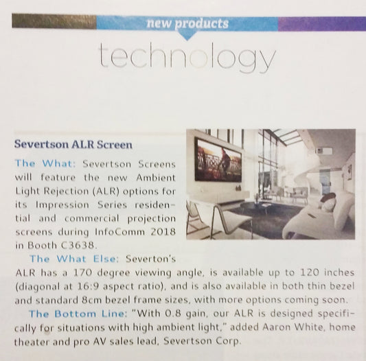 ALR featured in Systems Contractor News magazine