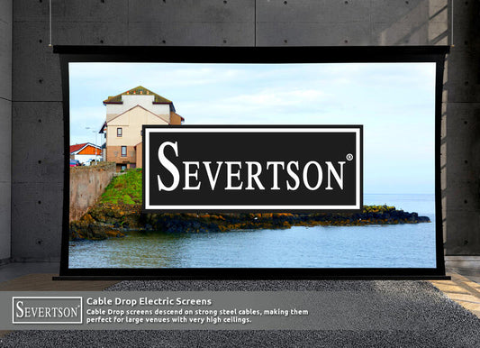 Severtson Screens Showcases New Cable Drop Series of Motorized Projection Screens During CEDIA Expo 2023