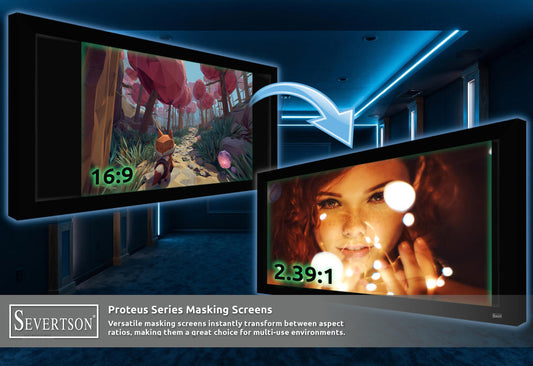 Severtson Promotes New Proteus Series Masking System Projection Screens During CEDIA Expo 2026