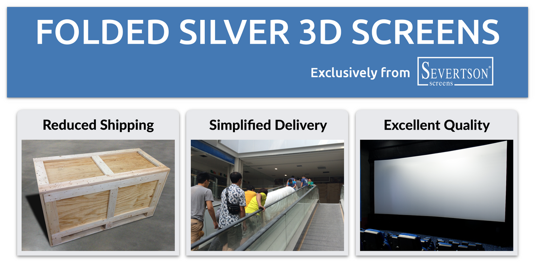 Severtson Exhibits Popular Options for Folded Cinema Projection Screens at 2019 CinemaCon