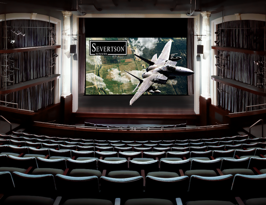 Severtson Screens features acclaimed Giant Electric motorized cinema screens at ExpoCine 2017
