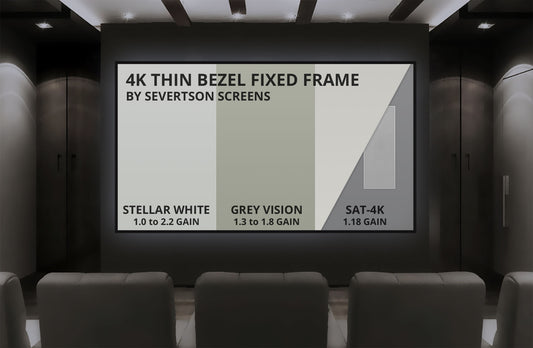 Severtson Screens Launches 4K Thin/Zero Bezel Fixed Frame Solutions