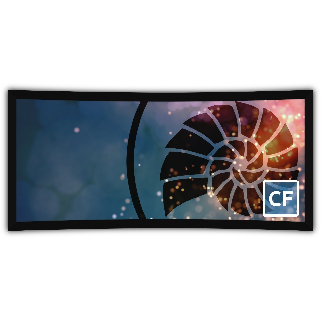 Deluxe Curved Series, cf Screens from Severtson Screens have a slight curve, and 2.35 to 1 UltraWide cinema format designed to deliver a more immersive experience.