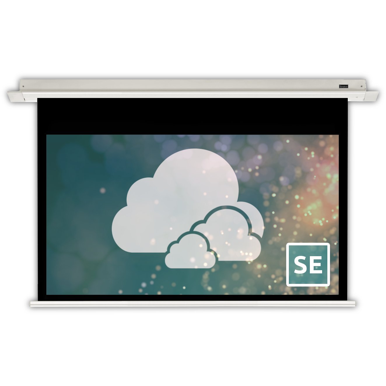Spirit Series in-ceiling electric Screens from Severtson Screens are ideal for multi-usage environments such as hospitals, houses of worship, conference rooms, classrooms, or training rooms, where the screen needs to be hidden for aesthetic or functional reasons.